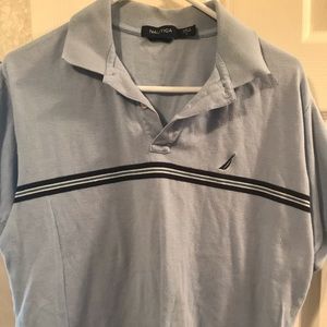 Mens Nautica polo shirt light blue